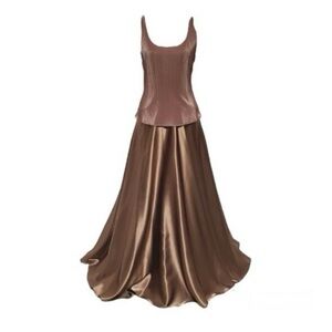 Mother of the Bride or Groom full length 2 Piece Formal Dress Set 16 Cachet